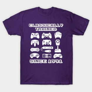 1991 Old School Video Game Theme Birthday T-Shirt